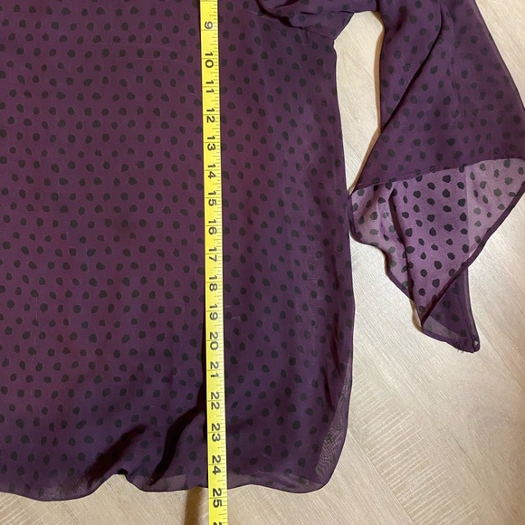 AGB Women’s Flowy Layered Top - Dark Purple - Picture 6 of 6